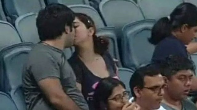 IPL 2022: 'Kissing' case at the stadium, captured on camera